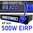 500 watt eirp FM transmitter system
